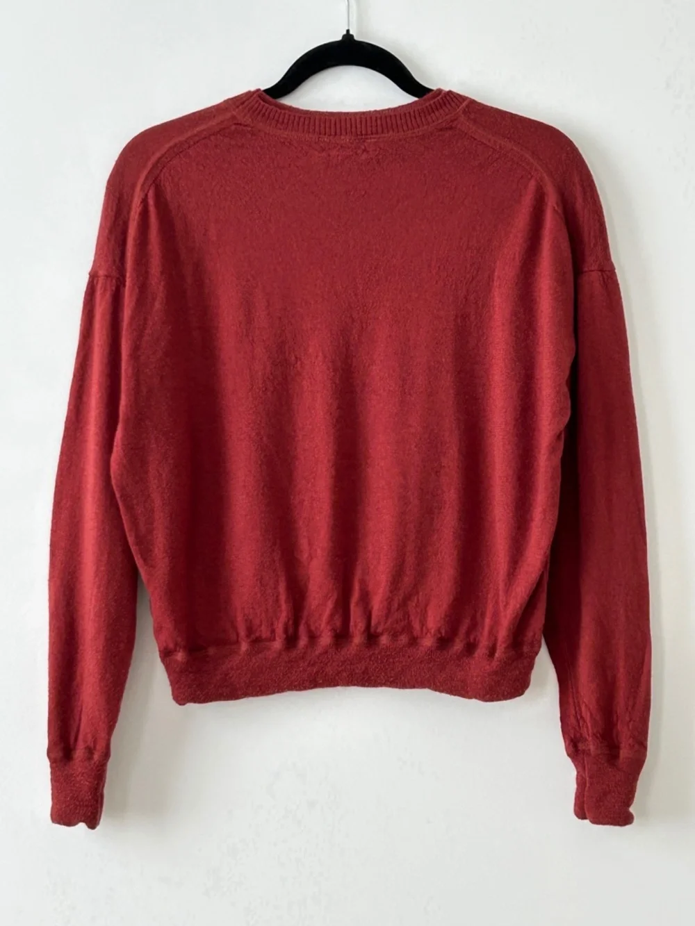 J. Crew 100% Merino Wool Rust Crewneck Sweater